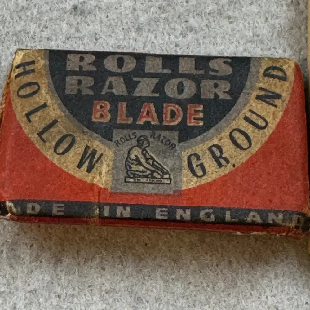 Retro Rolls Razor Imperial Blade Brown Vintage Sheffield Steel Bakelite Case